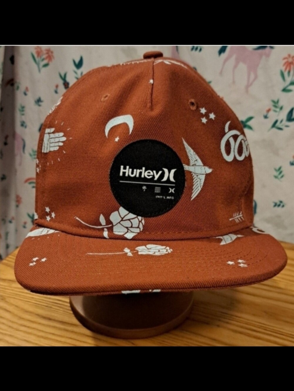 NWOT Hurley M Port Cruiser Orange Celestial Everyday Outdoor Baseball Hat Cap